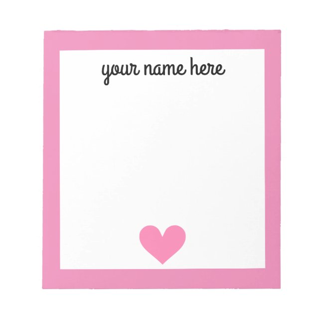 Cuaderno de papelería personalizado para niñas (Frente)