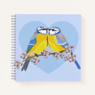 Cuaderno de pareja de pájaros románticos, Cyaniste