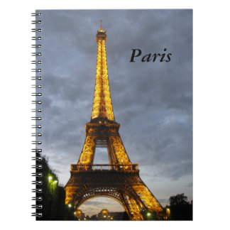 Cuaderno de París de la torre Eiffel