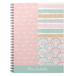 Cuaderno de Pastel de Arcoiris Love Hearts