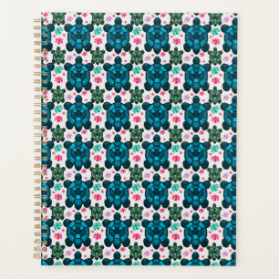 Cuaderno de Patrón Continuo de Tortuga Adorable y