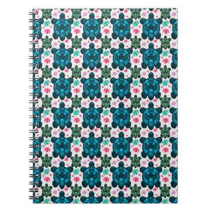 Cuaderno de Patrón Continuo de Tortuga Adorable y 