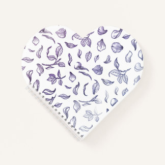 Cuaderno de Patrón de Arte de Línea de Pétalos de 