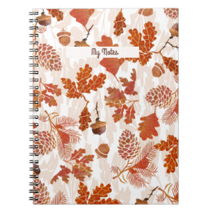 Cuaderno de patrón de bellota
