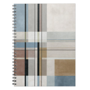 Cuaderno de patrón de cuadrícula moderno azul sile