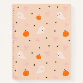 Cuaderno de patrón de fantasma de Halloween de oto