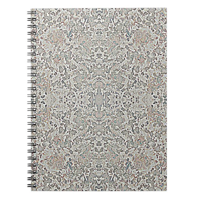 Cuaderno de patrón de formas grises (Frente)