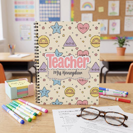 Cuaderno De Patrón De Profesor De Formas Lindas
