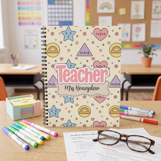 Cuaderno De Patrón De Profesor De Formas Lindas (Subido por el creador)