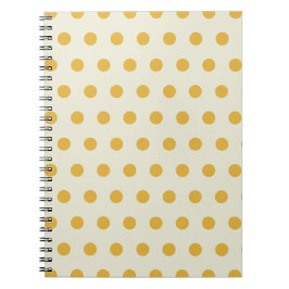Cuaderno de Patrón de Puntos Amarillos de Caramelo