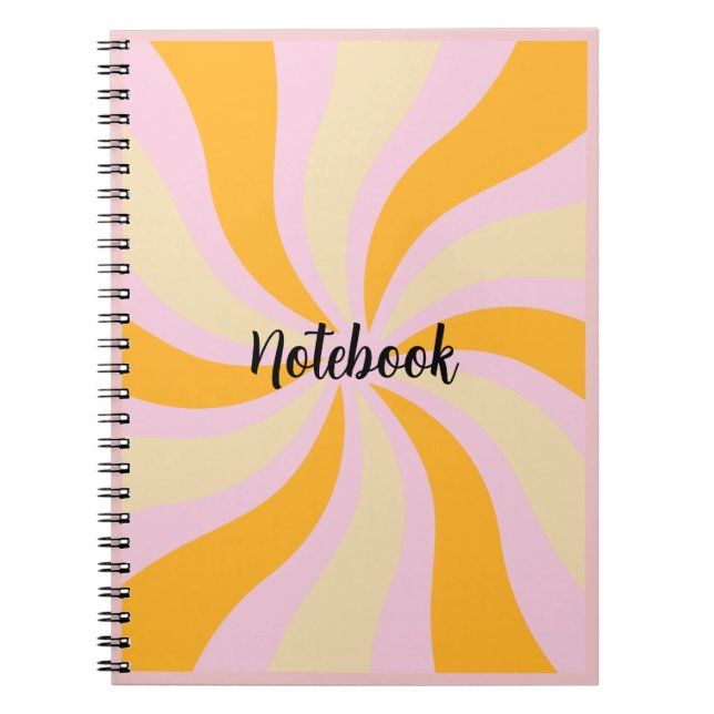 Cuaderno de patrón de ráfaga solar (Frente)