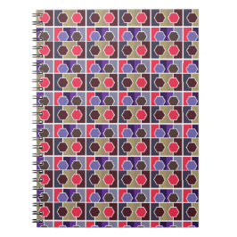 cuaderno de patrón de textura roja