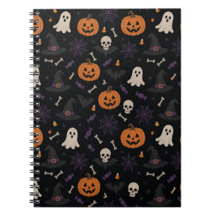 Cuaderno de patrón espeluznante sin fisuras de Hal