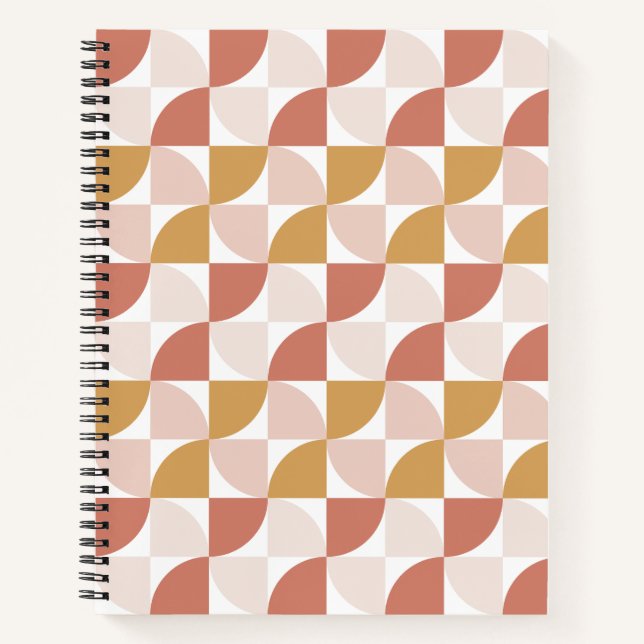 Cuaderno de patrón ondulado para calentar (Anverso)