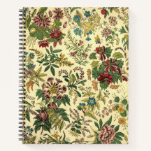 Cuaderno de patrones florales chinoiserie vintage