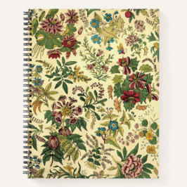 Cuaderno de patrones florales chinoiserie vintage