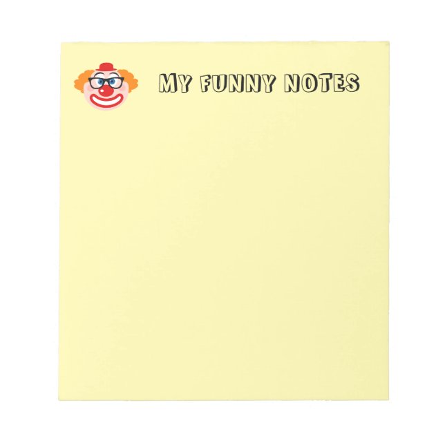 Cuaderno de payaso lindo para chistes divertidos y (Frente)