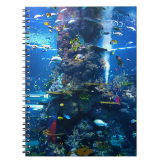 Cuaderno de peces submarinos del océano