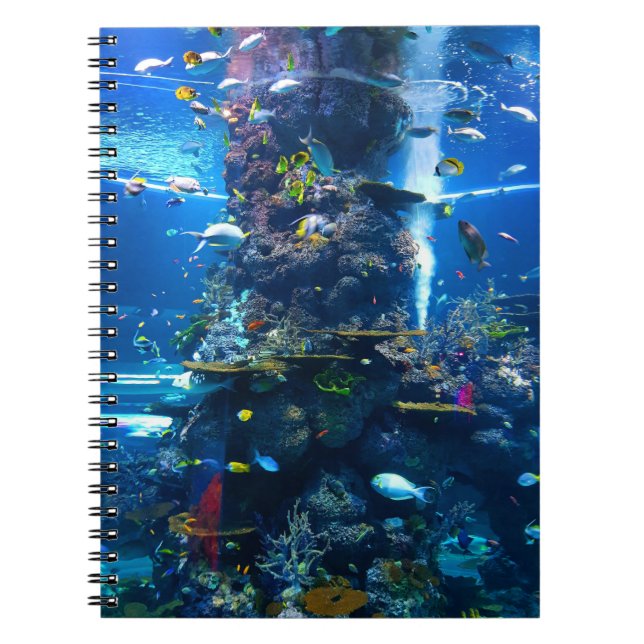 Cuaderno de peces submarinos del océano (Frente)