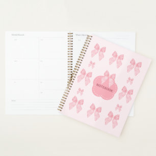 Cuaderno de Peonía Rosa Diseño Floral Elegante