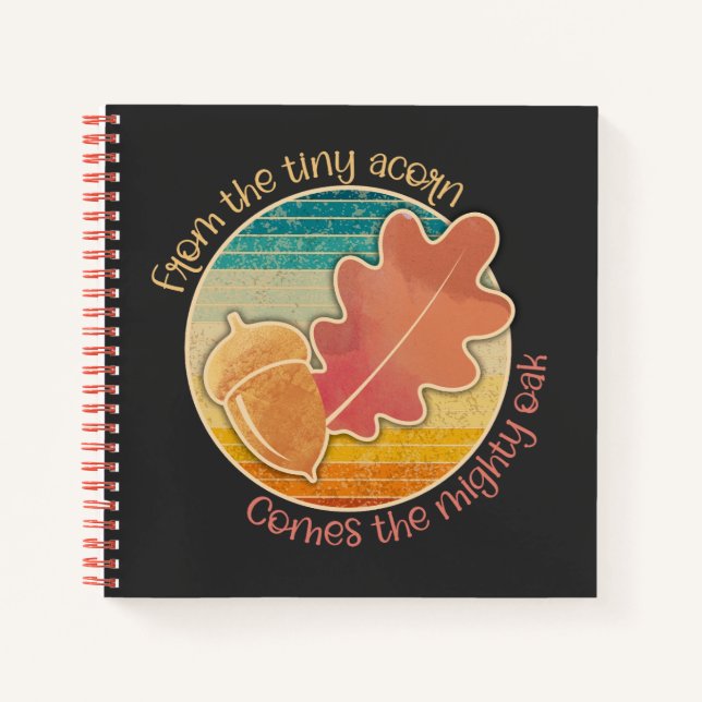 Cuaderno De pequeño maíz a poderoso roble - regalo de Acció (Anverso)