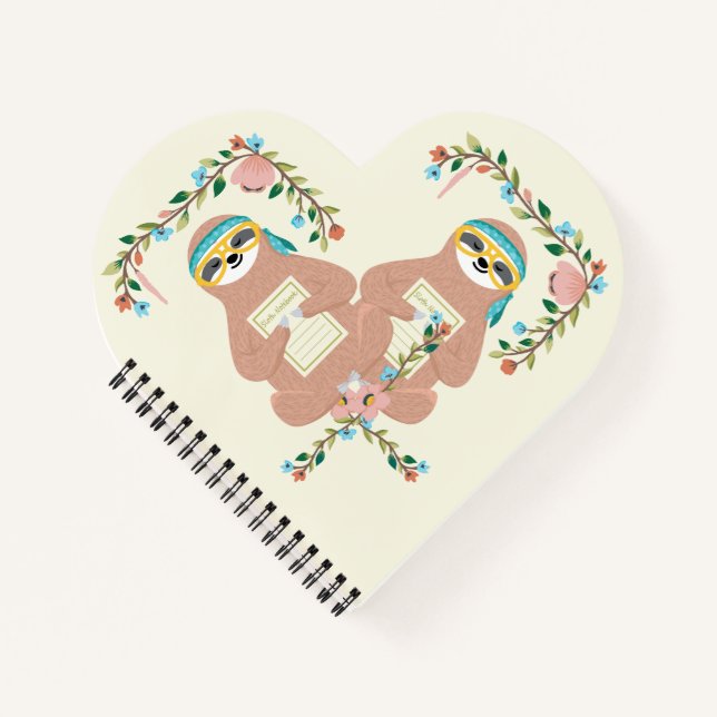 Cuaderno de perezoso adorable (Anverso)