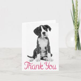 Cuaderno de perro cachorro Boxer de agradecimiento