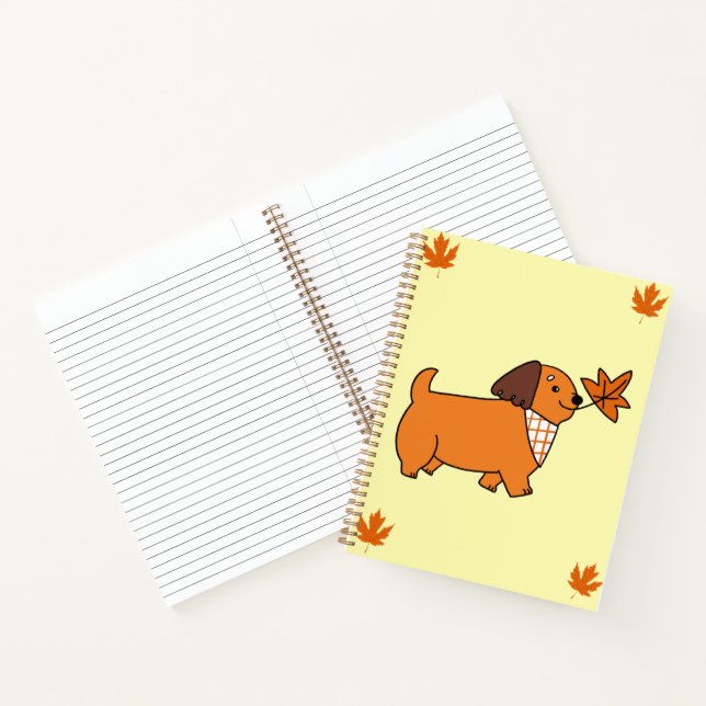 Cuaderno 🤎 de perro lindo 🍪 🍁 (Interior)
