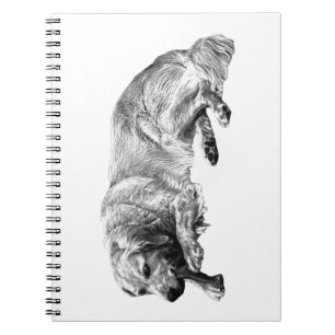 Cuaderno de perro realista comedido