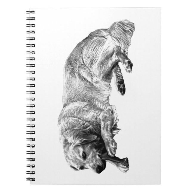 Cuaderno de perro realista comedido (Frente)