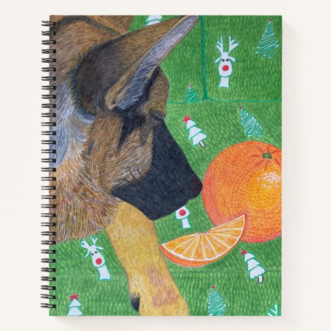 Cuaderno de perro y naranja (Anverso)