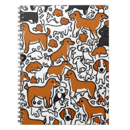 Cuaderno de perros de dibujos animados