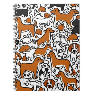 Cuaderno de perros de dibujos animados