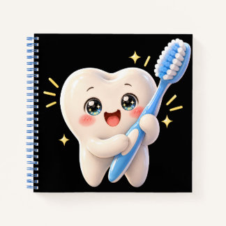 Cuaderno de personaje de diente lindo | Higiene de