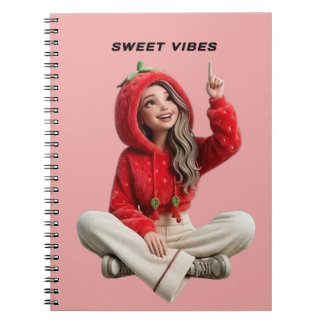 Cuaderno de personaje de sudadera con capucha de f
