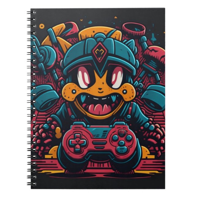 Cuaderno de personaje de videojuego (Frente)
