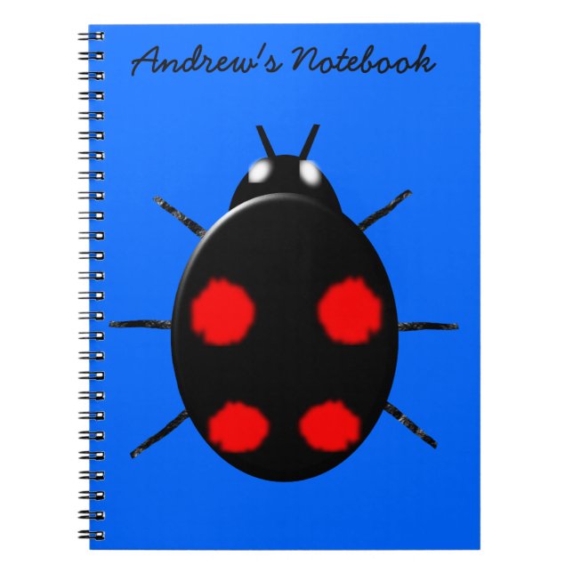 Cuaderno de Personalizable Harlequin Ladybird (Frente)