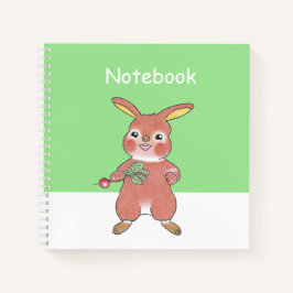 Cuaderno de Personalizado Cuadrado de conejito con