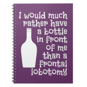 Cuaderno de personalizado de humor para beber