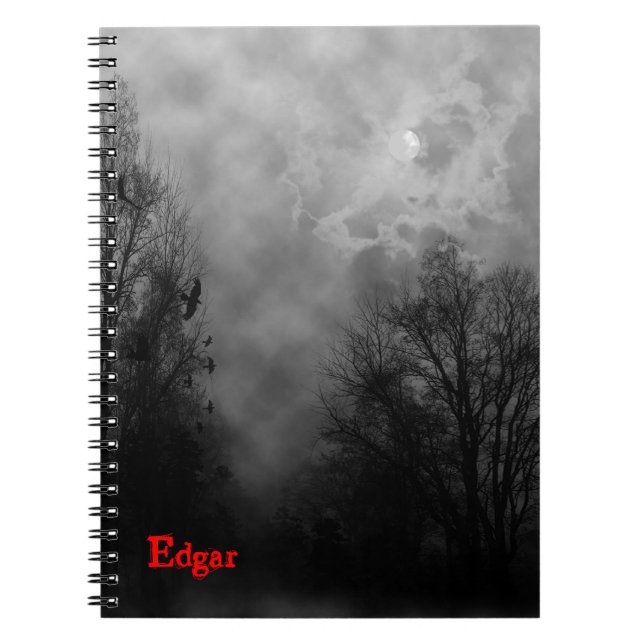 Cuaderno de Personalizado del cielo gótico embruja (Frente)