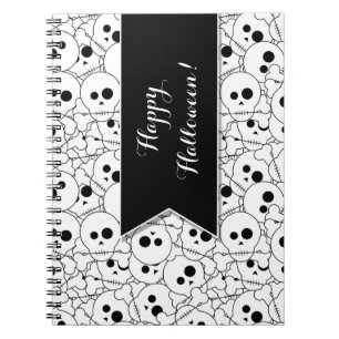 Cuaderno de Personalizado del patrón de cráneos de