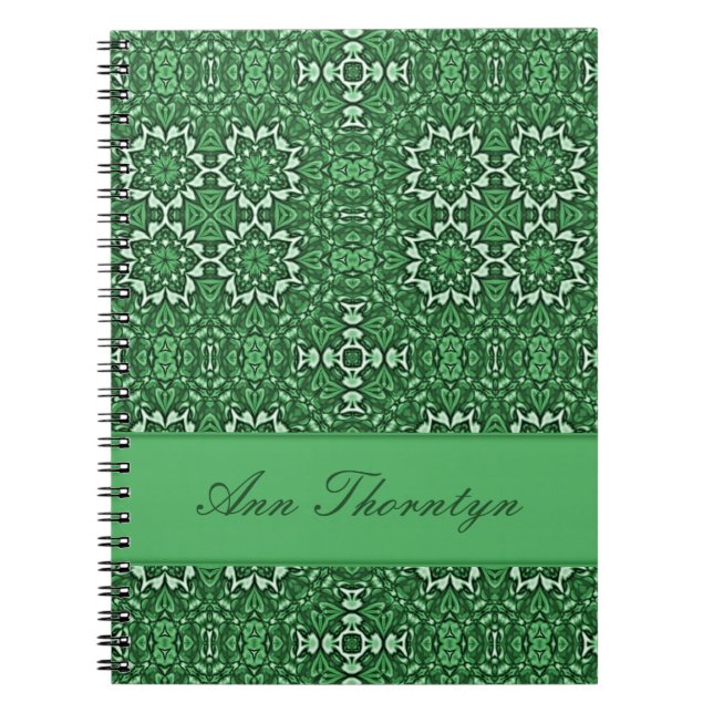 Cuaderno de Personalizado del patrón de Kaleidosco (Frente)