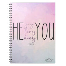 Cuaderno de personalizado espiral con tema cristia