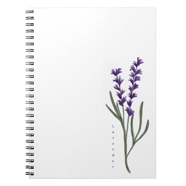 Cuaderno de Personalizado Lavender (Frente)