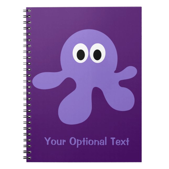 Cuaderno de personalizado Octopus divertido (Frente)