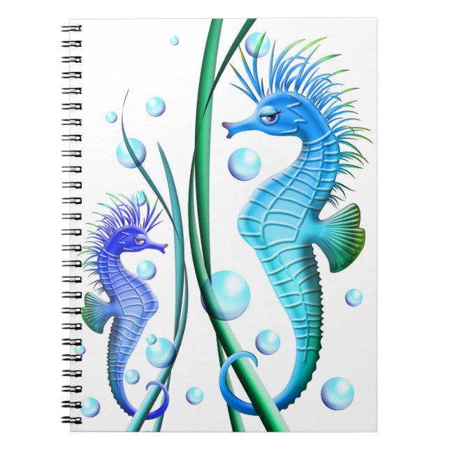 Cuaderno de Personalizado para caballos de mar (Frente)