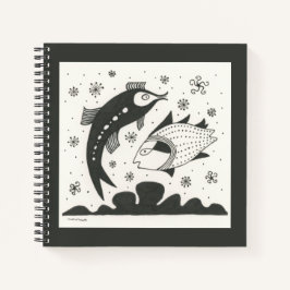 Cuaderno de pescado de inspiración griega