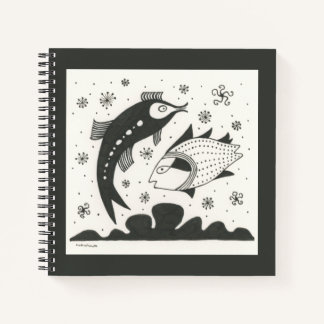 Cuaderno de pescado de inspiración griega