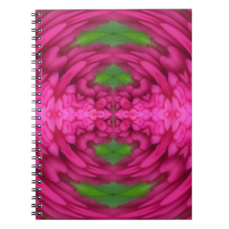 Cuaderno de Pétalos de flores rosadas abstractos