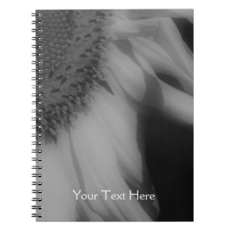 Cuaderno De Petela De Girasol Blanco Y Negro